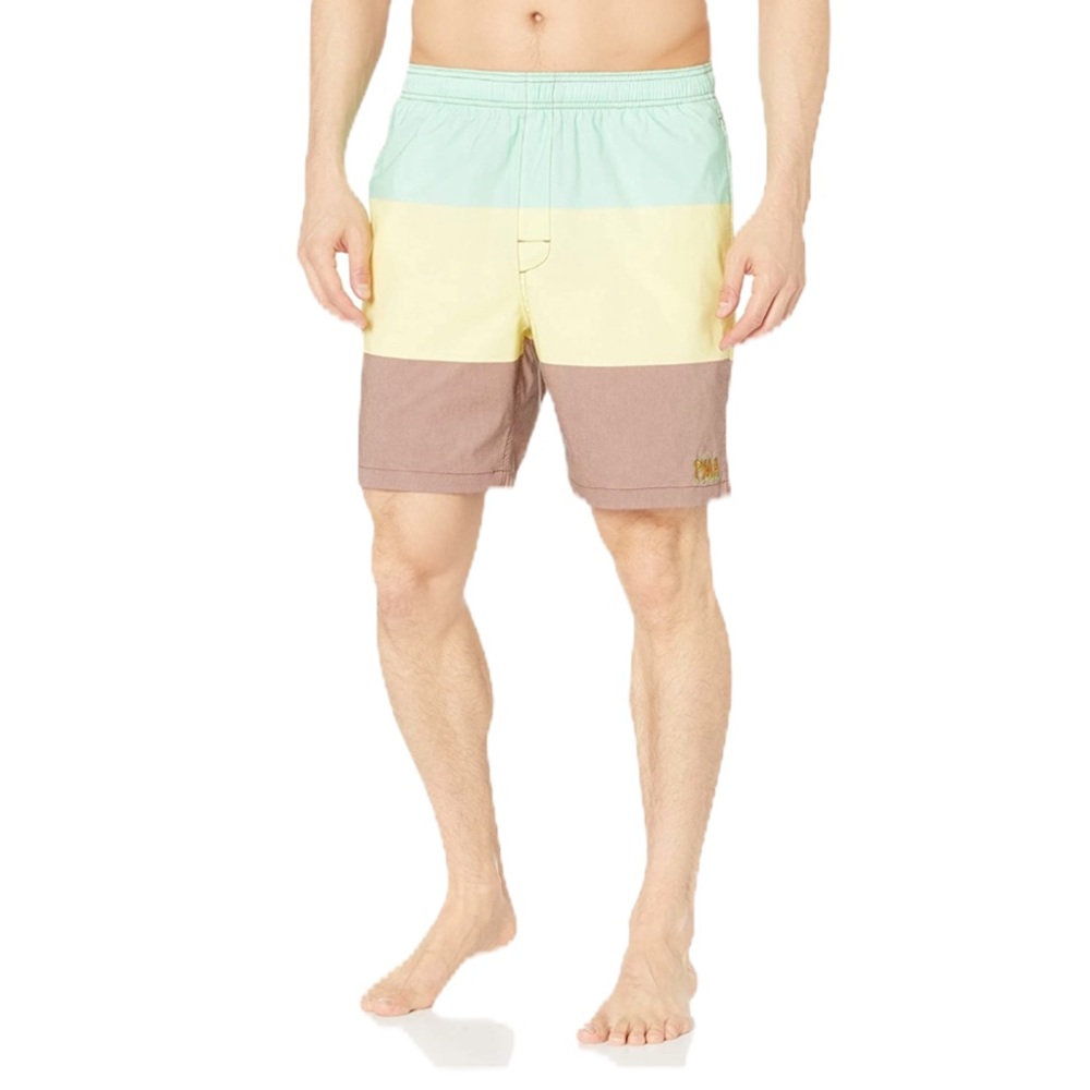 Element Skate Men’s Extra Large Striped XL Men’s Rasta Revival Swim Trunks NEW